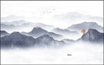 水墨山水画