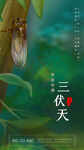 三伏天炎炎夏日海报
