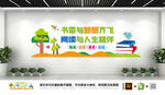 校园读书学习标语文化墙