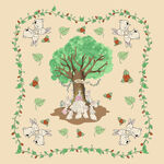 方巾  大牌  数码印花  