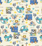 卡通动物小汽车