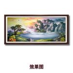 山水旭日东升装饰画