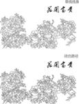 牡丹花 矢量图