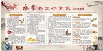 中医秋季健康教育宣传栏