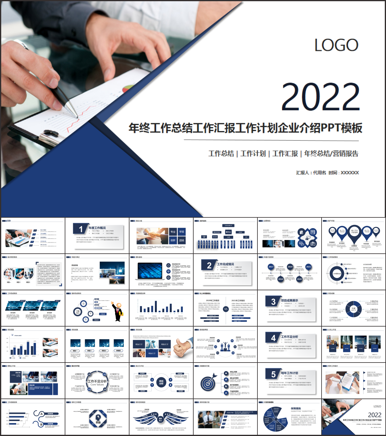 市场部工作总结汇报ppt
