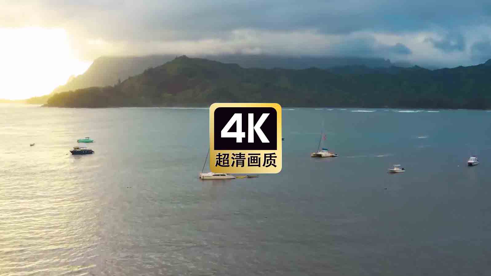 短视频素材港湾里停泊的游船