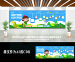 卡通可爱幼儿园照片文化墙