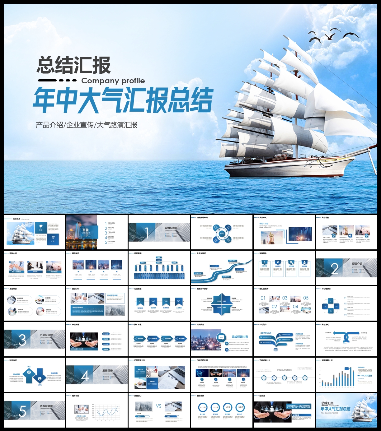 年中工作总结PPT