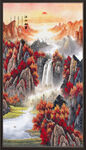 竖幅山水画