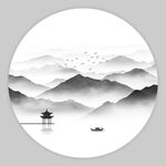水墨山水画