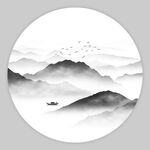 水墨山水画