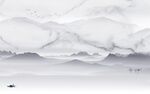高端山水中式画 TIF分层图