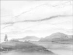 爵士白水墨山水