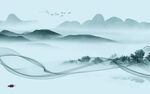 最新 大气意境山水 TIF分层