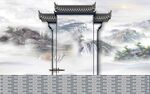 新中式背景墙