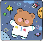 卡通宇航熊 