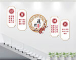 道德讲堂楼梯文化墙
