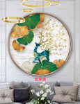 现代轻奢麋鹿装饰画