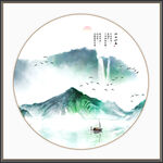 新中式山水画 