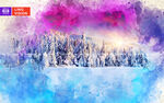 雪中美景