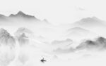 新中式新灰色山水 TIF分层画