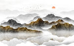 中式山水画