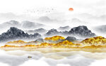 中式山水画