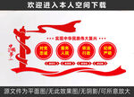 实现中华民族伟大复兴文化墙设计