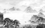 中国风客厅山水 TIF文件分层