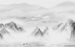 中式客厅山水 TIF文件分层