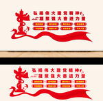 伟大建党精神党建文化墙