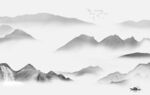别墅灰色意境山水 TIF分层