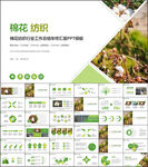 棉花纺织业纺织厂PPT模板