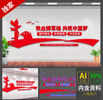 中国梦铁血军魂文化墙
