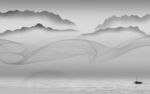 线条灰色新山水 tif分层图