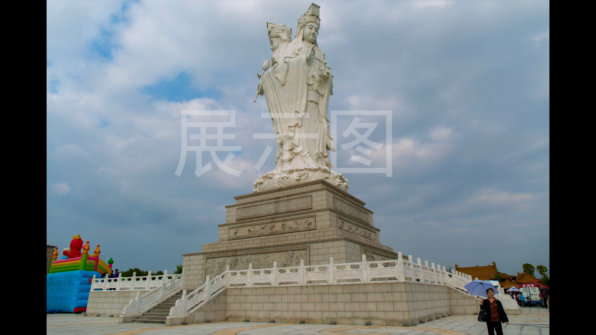 泗阳妈祖像环绕动态延时摄影