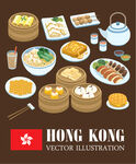 香港美食元素