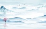 高档客厅意境山水 TIF分层