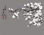 玉兰花 矢量图