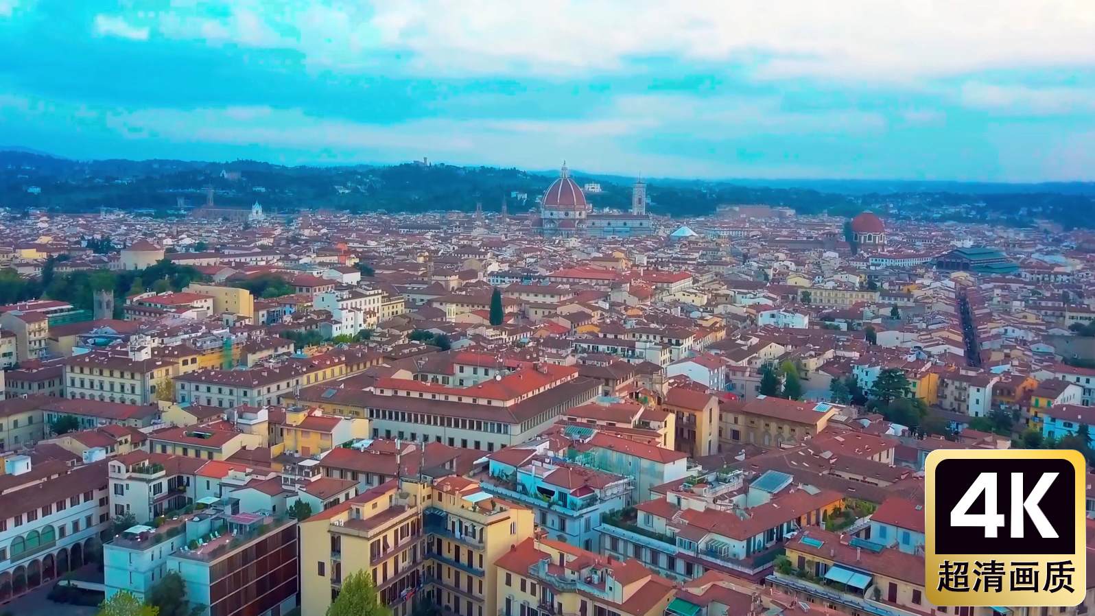 航拍北欧建筑群