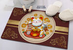 招财进宝招财猫地垫脚垫