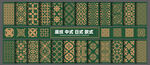 中式底纹日式底纹欧式底纹矢量