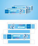 牙膏盒包装平面图