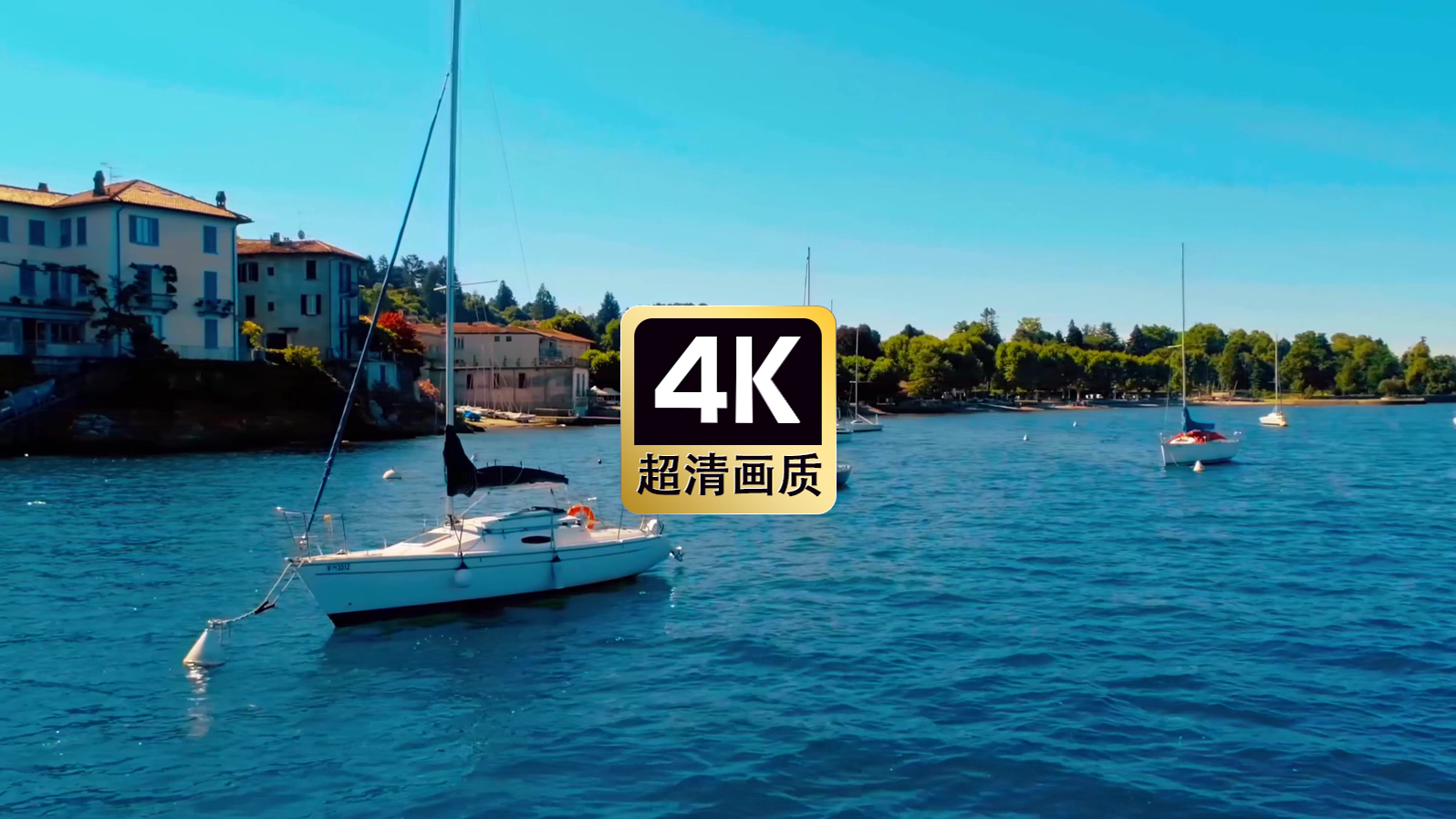 北欧小镇海边景色