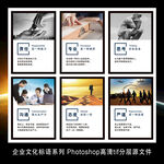 企业文化励志标语挂图展板