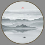 水墨山水画