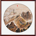 山水画长城