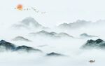 高端山水客厅画 TIF文件图