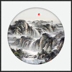 国画山水风景如画