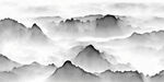 水墨山